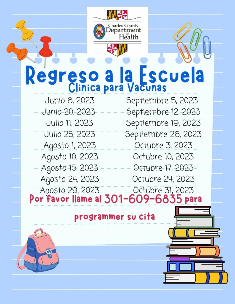 Child Health / Child Immunizations Charles County Department of Health